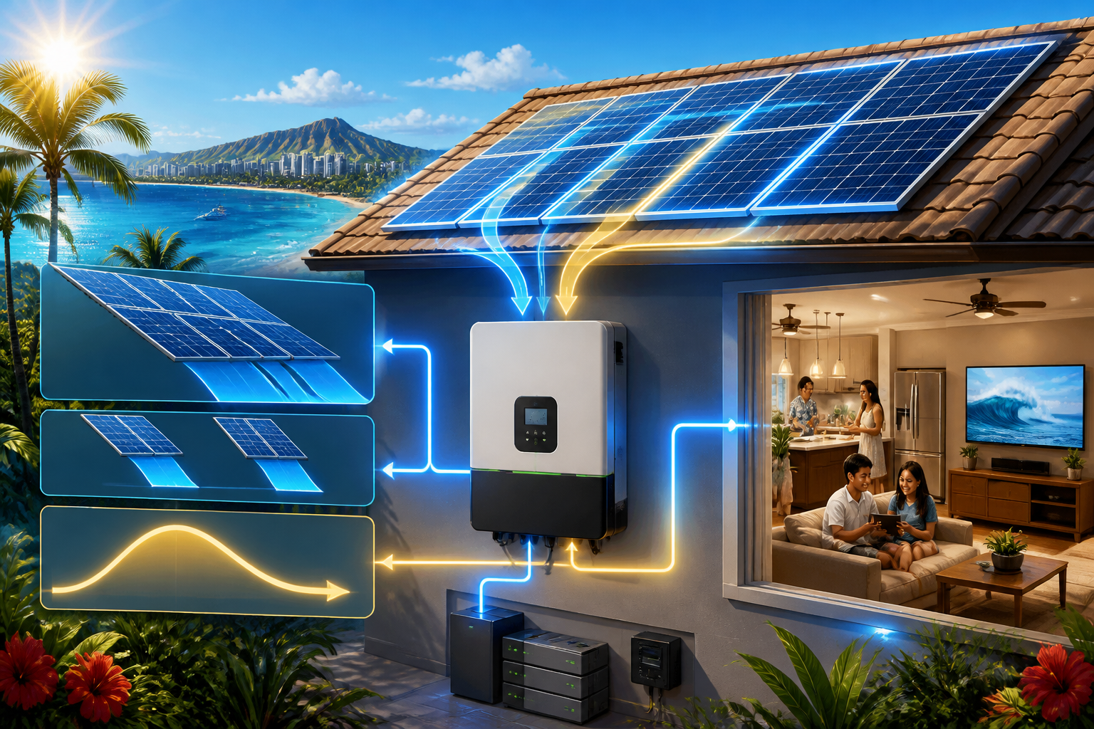 Concept artwork for EG4 12kPV All-In-One Hybrid Inverter