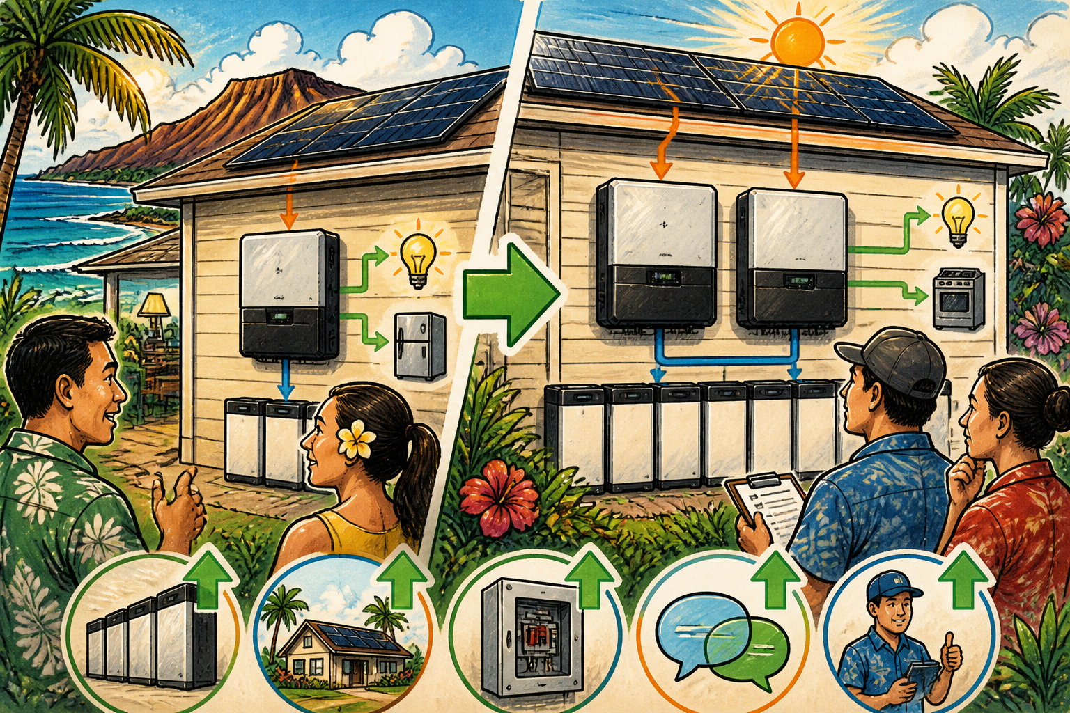 Concept artwork for EG4 FlexBOSS21 All-In-One Hybrid Inverter