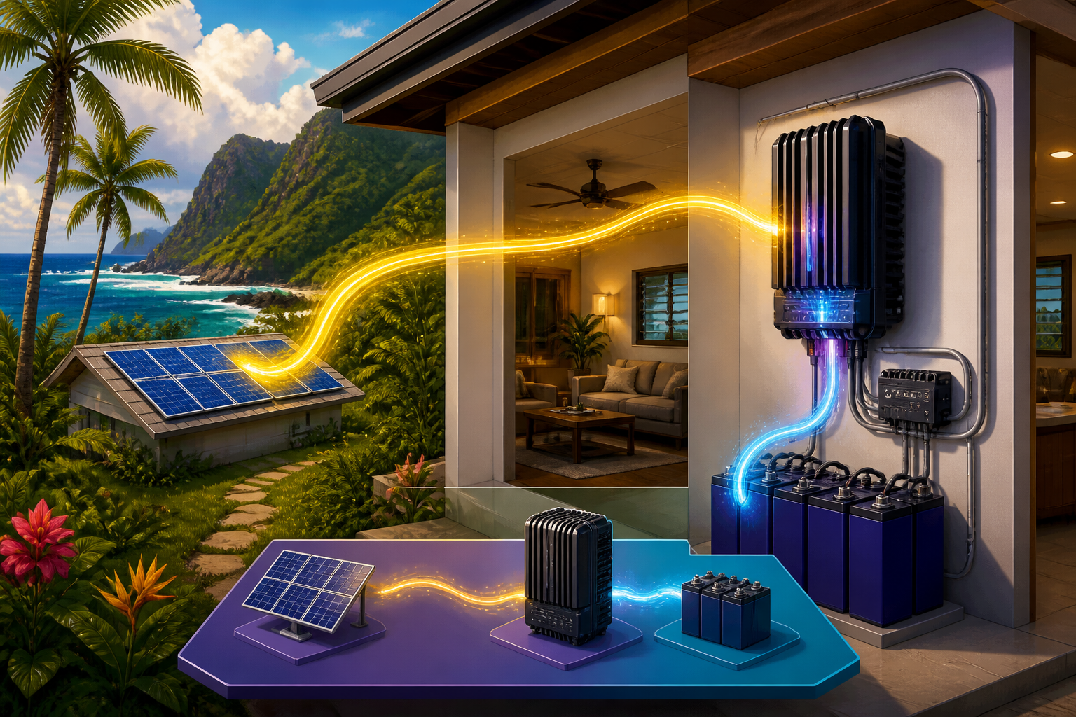 Concept artwork for Hawke's Bay MPPT Charge Controller Platform