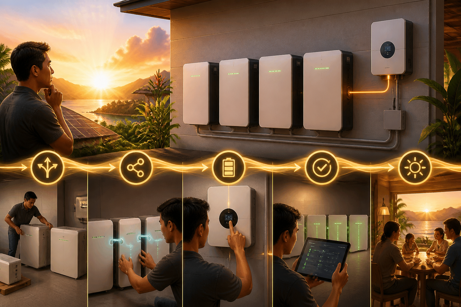 Concept artwork for eBoost 16kWh LFP Battery