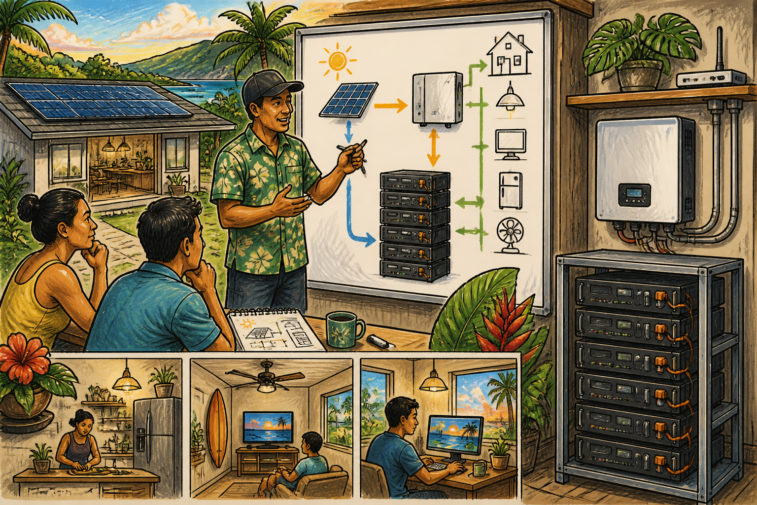 Concept artwork for Pytes V5 51.2V 100Ah Rack Battery